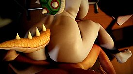 Bowsette sex, takin’ it in the back, oops, Super Mario parody!