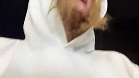 Sapatona gets wild at gym with see-through shirt display