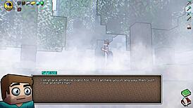 some hot underwear in hornycraft game with big ass