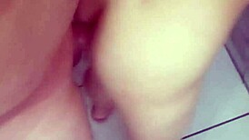 Young 18+ wife takes monster cock anal in bathroom