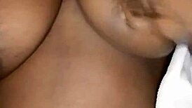 Ebony BBW Rides Cucumber in Tight Pussy Action