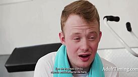 i confronted the fitness trainer bout her side hustle, she gave me a blowjob in spanish gym