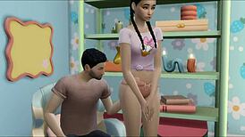 taking charge of my little niece craving my hard dick for play.