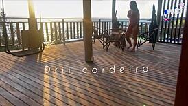 I fucked this hot Brazilian milf Drii Cordeiro on the beach and creampied her mouth 😈