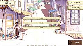 in lusty buccaneers parody, nami exposes her naked body at night