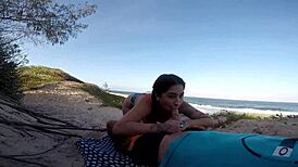African Babe Fucks Publicly On Beach For Car Help - Sumaya Ganesha!