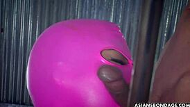 Japanese woman in PVC boots experiences intense reality scene