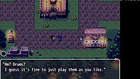 Tanned girl natsuki gets pussy wet from exhibitionist peeing in hentai game