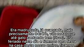 Brazilian Hotwife Bruna Silva Hosts Classic Blowbang Party at Friend's House.