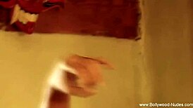 A sensual brunette dancer teases nude in the night, her erotic moves arousing deeply.