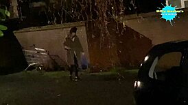 cracky showing off in her natural spot