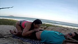 African Babe Fucks Publicly On Beach For Car Help - Sumaya Ganesha!