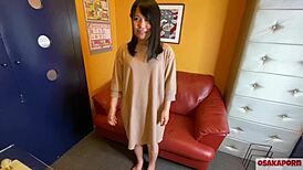 Innocent-Looking 18-Year-Old Girl's First Interview With Small Tits