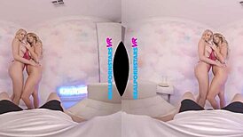 Big tit babes kayley gunner and vanessa cage team up on your cock