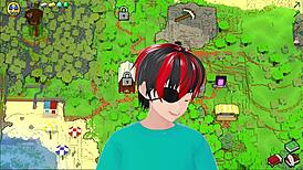 some hot underwear in hornycraft game with big ass