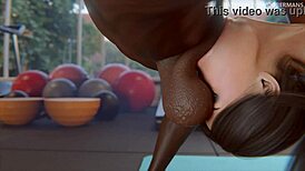 Hey, watch this 3D gym instructor get pounded hard!