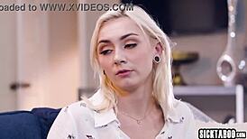 omg, i’m so sorry, caught masturbatin’ as blonde babysitter Chloe Temple, got fucked hard!