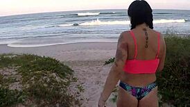 African Babe Fucks Publicly On Beach For Car Help - Sumaya Ganesha!