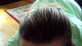 Tina's Passionate Ball Licking