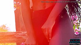 Watch Shasta Wonder Striptease Outdoors!