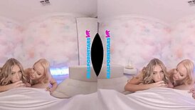 Big tit babes kayley gunner and vanessa cage team up on your cock