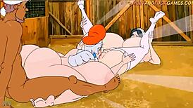 she handles that monster cock with her big tits in this wild scene