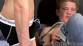 British gays David Johnson and Jace Tyler pound hard after sucking.