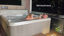 Filoufitt's massive French cock ravaged my pussy in a Medellin hotel, making me squirt everywhere.