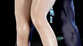 バンデットが若い女の子をワイルドなヘンタイ3Dアクションで激しく突く！