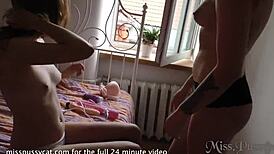 Becky Berry And Miss Pussycat Intense Lesbian Fingering