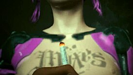 Rita Wheeler in Laguna Bend's intimate scene from Cyberpunk 2077 at ultra settings