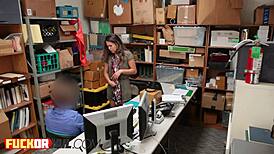 Delicious Teen with Small Tits Craves Hard Office Pounding