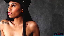 Watch Shasta Wonder Striptease Outdoors!