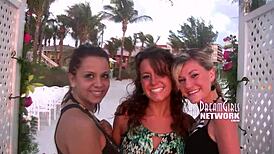 Shy Girls Flash Tits on Florida Beach