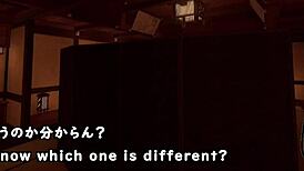 Playing 7 room trial with machine translated subtitles, silent v ghost in crossdressing hentai 😊