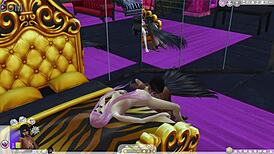 Futanari shemales have sex and fun in Sims 4