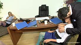 Naughty girls tease with masturbation before horny couple