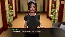 Hazel helps AV in erotic nursing game