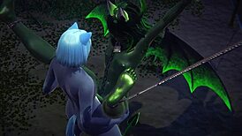 Furry Yaoi Kinky Dragon And Tanuki In Park