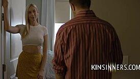 Blonde In-Law Betrays Husband with Big Natural Tits