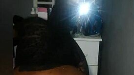 African mature BBC pounds big ass doggy style!