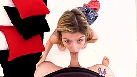 big tit teen 18+ bends over for monster cock in her tight pussy