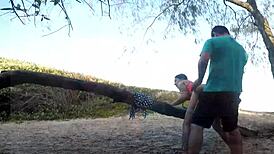 African Babe Fucks Publicly On Beach For Car Help - Sumaya Ganesha!