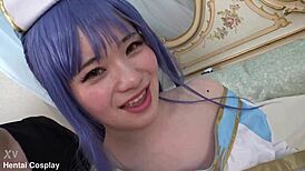 【최강 속성】 전 일본 아이돌 후지이 린짱에게 코스프레 입혀서 야하게! 샘플