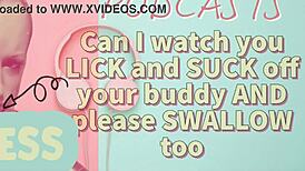 Kinky Podcast: Watch Him Lick, Suck, And Swallow His Buddy's Cum.