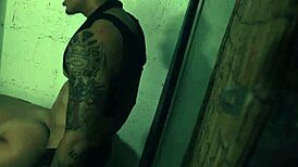 B Screaming Orgasm with Golden Dildo Outdoor, Left Bound at Scene