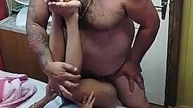 Novinha With Tight Pussy Lets Old Man Thrust Deep