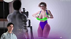 apocalust - perfect huge natural tits on this perfect very sexy mature stepmom with amazing curves - 3d hentai anime porn games