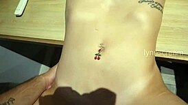 He fixed the AC while husband was out, then fucked me hard on my shaved pussy