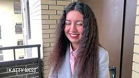 Young neighbor Katty West trades tight anal for quick cash in a daring deal.